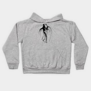 Dervish Mystical Brotherhood Line Drawing In Black Kids Hoodie